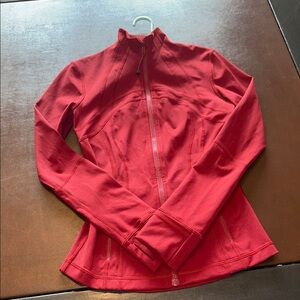 Women's LuLuLemon define Deep Red Zip-Up Active Jacket